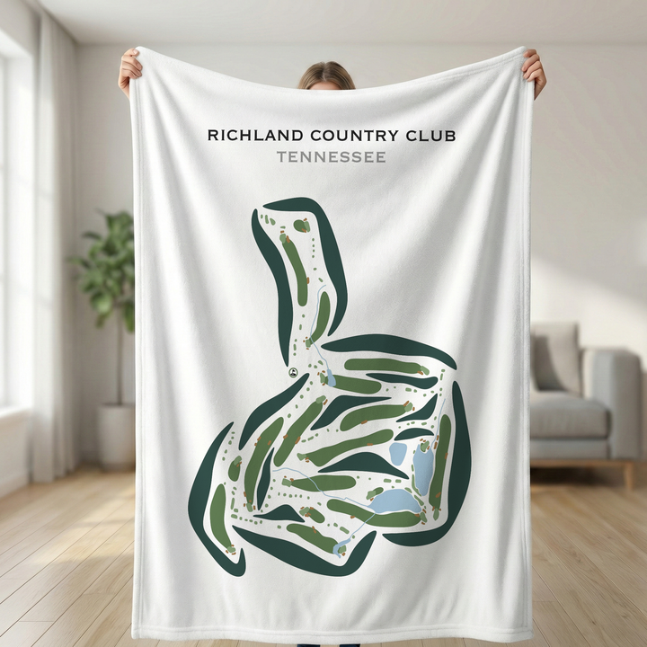 Richland Country Club, Tennessee - Printed Golf Courses