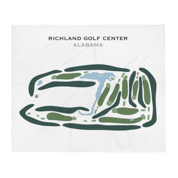 Richland Golf Center, Alabama - Printed Golf Courses