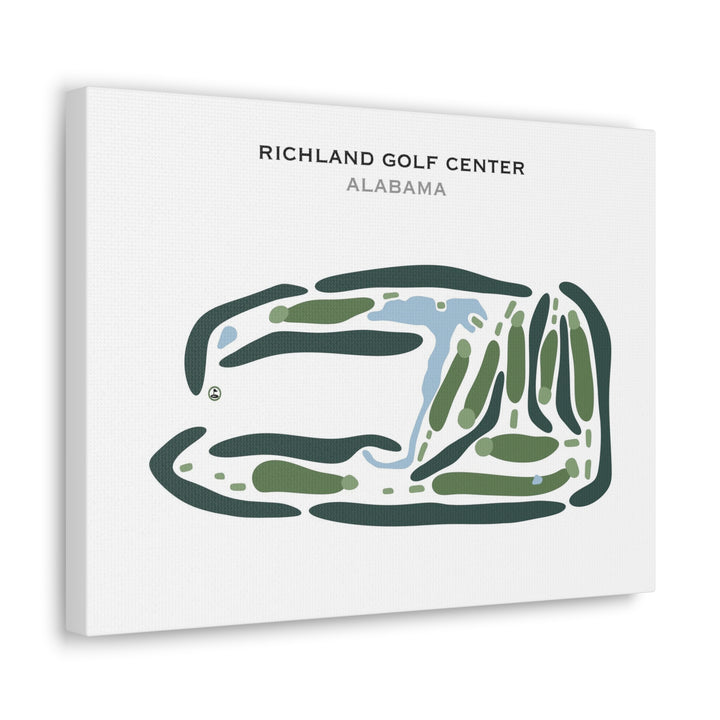 Richland Golf Center, Alabama - Printed Golf Courses