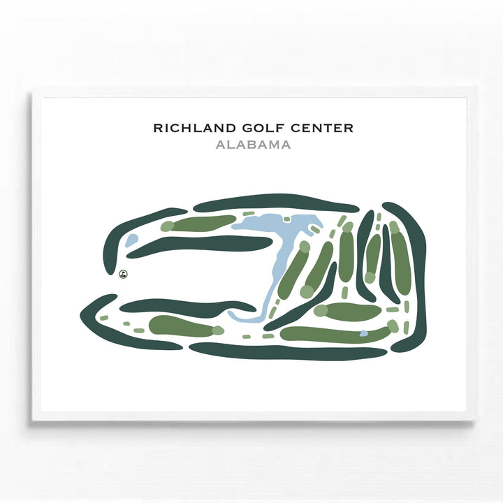 Richland Golf Center, Alabama - Printed Golf Courses