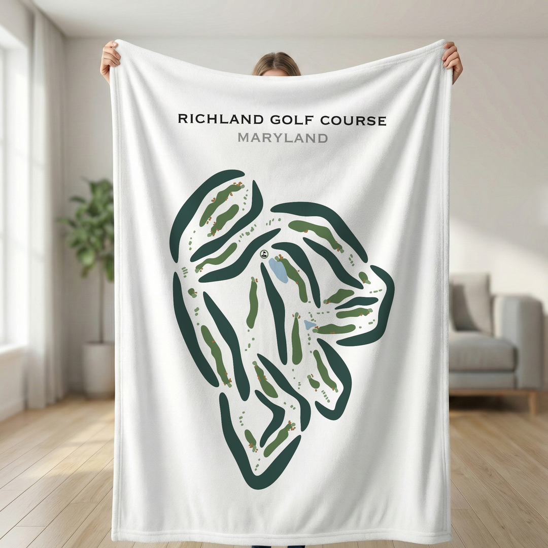 Richland Golf Course, Maryland - Printed Golf Courses
