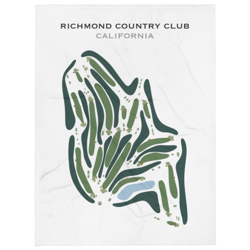 Richmond Country Club, California - Printed Golf Course