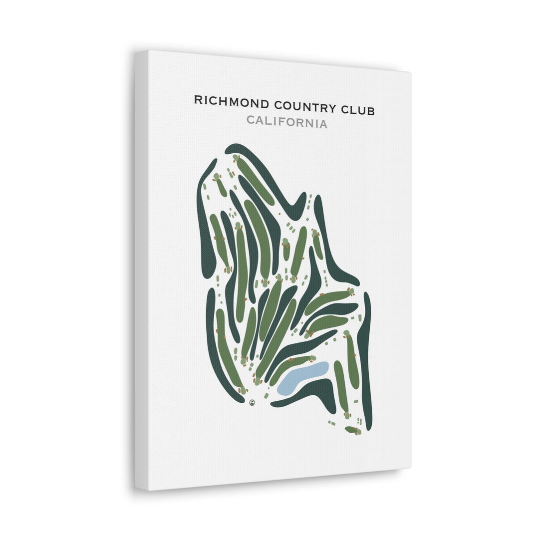 Richmond Country Club, California - Printed Golf Course