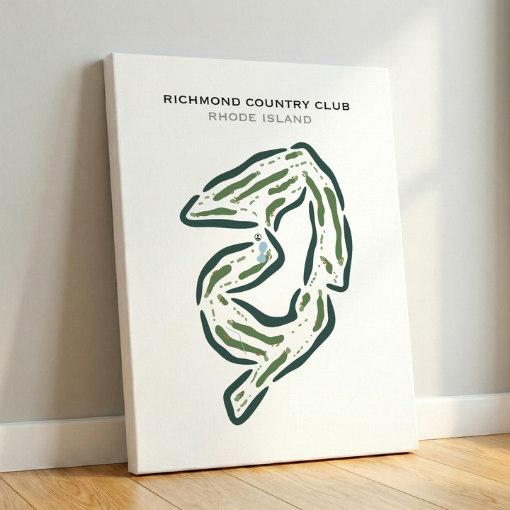 Richmond Country Club, Rhode Island - Printed Golf Courses