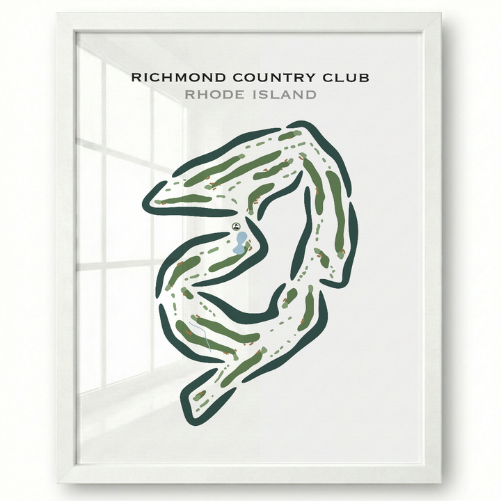 Richmond Country Club, Rhode Island - Printed Golf Courses