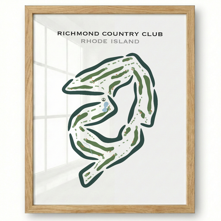 Richmond Country Club, Rhode Island - Printed Golf Courses