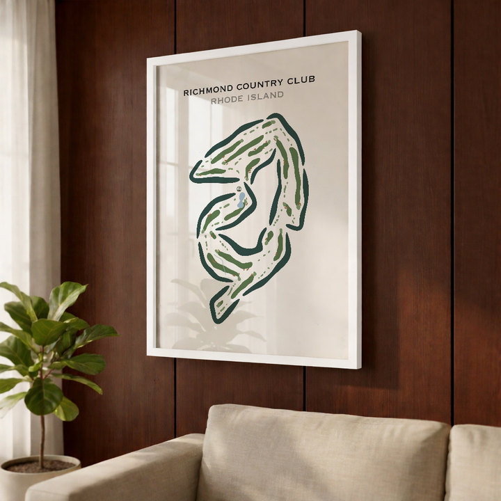 Richmond Country Club, Rhode Island - Printed Golf Courses