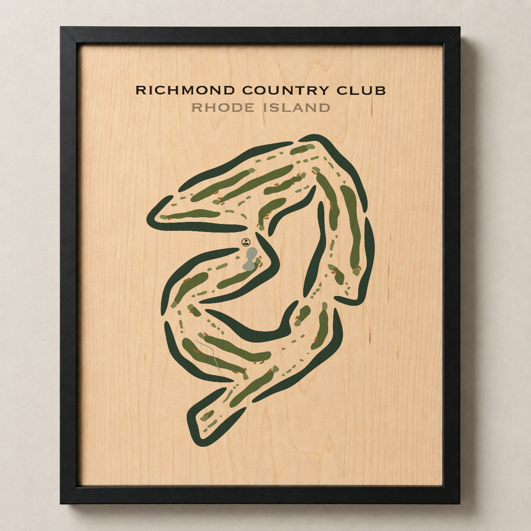 Richmond Country Club, Rhode Island - Printed Golf Courses