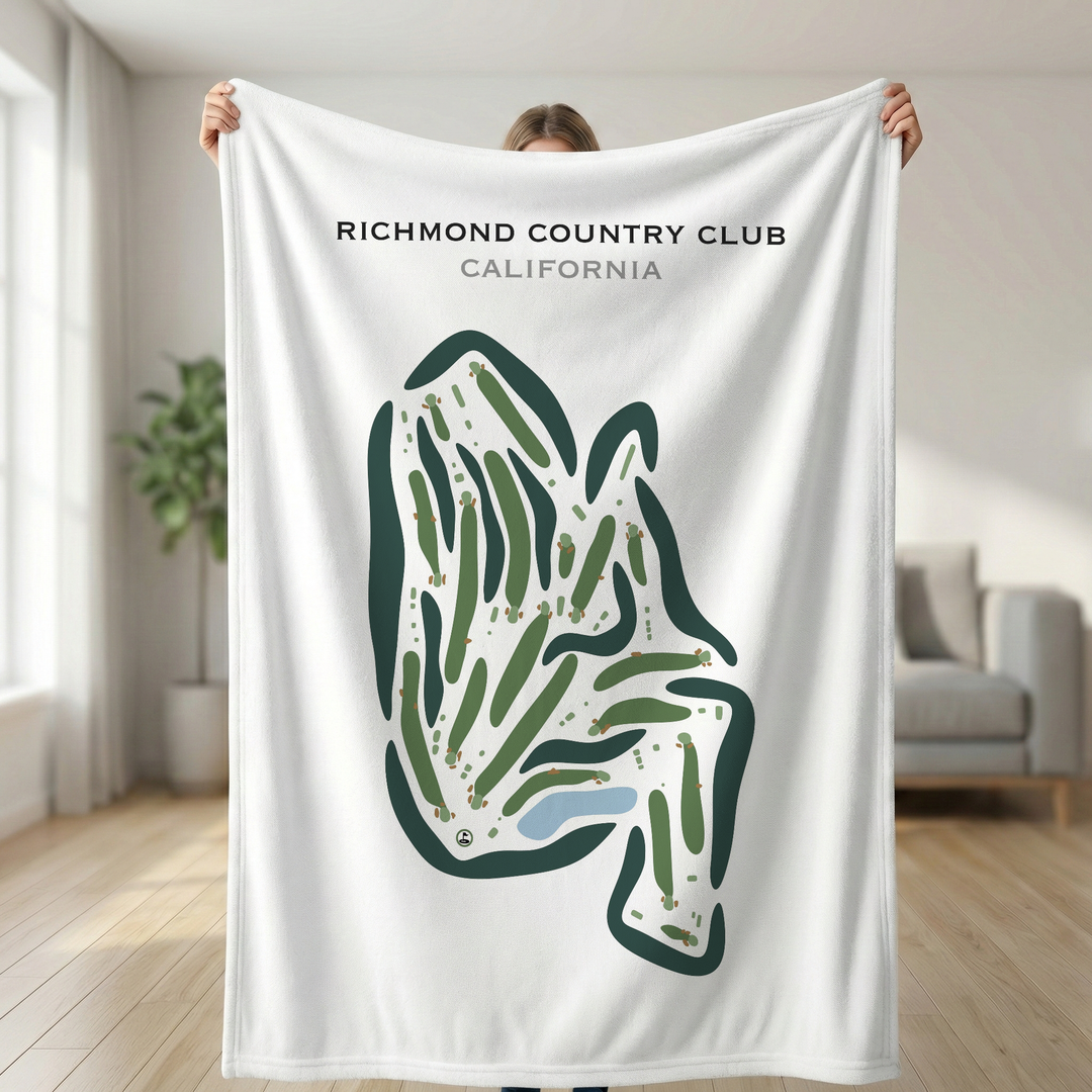 Richmond Country Club, California - Printed Golf Course