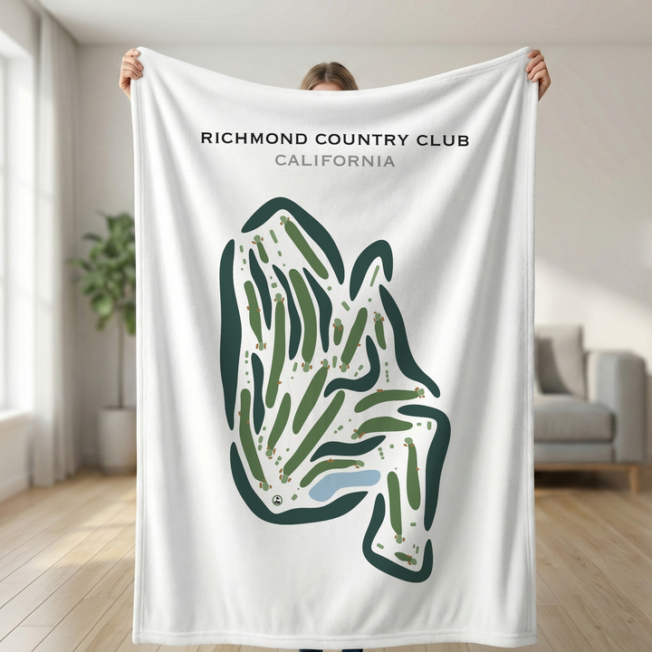 Richmond Country Club, California - Printed Golf Course