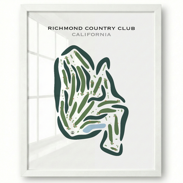 Richmond Country Club, California - Printed Golf Course