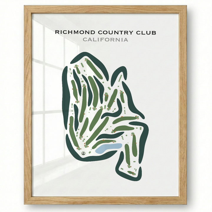 Richmond Country Club, California - Printed Golf Course