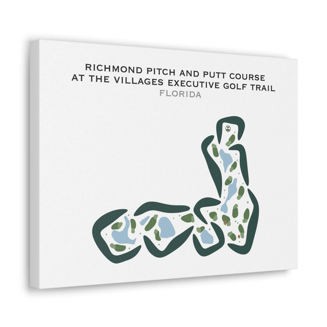 Richmond Pitch and Putt Course at The Villages Executive Golf Trail, Florida - Printed Golf Courses