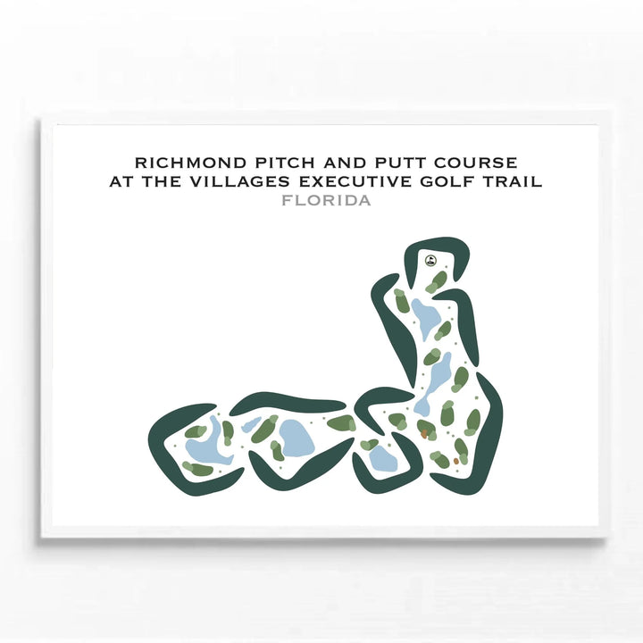 Richmond Pitch and Putt Course at The Villages Executive Golf Trail, Florida - Printed Golf Courses