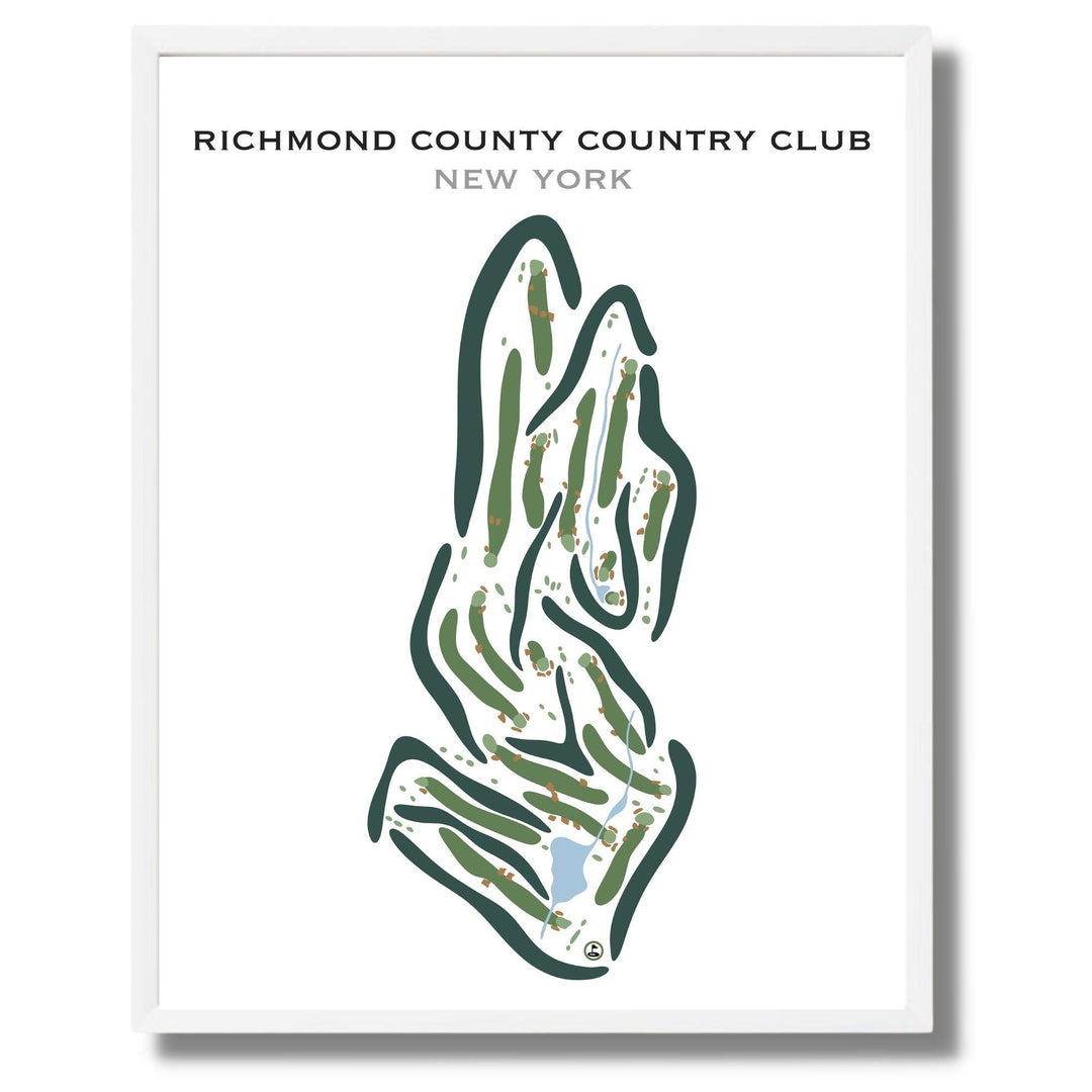 Richmond County Country Club, New York - Printed Golf Courses - Golf Course Prints