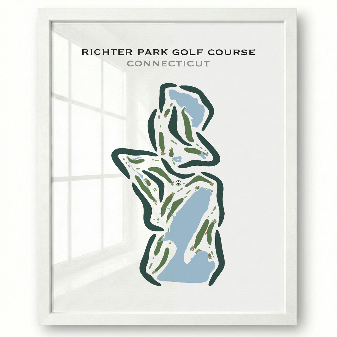 Richter Park Golf Course, Connecticut - Printed Golf Courses