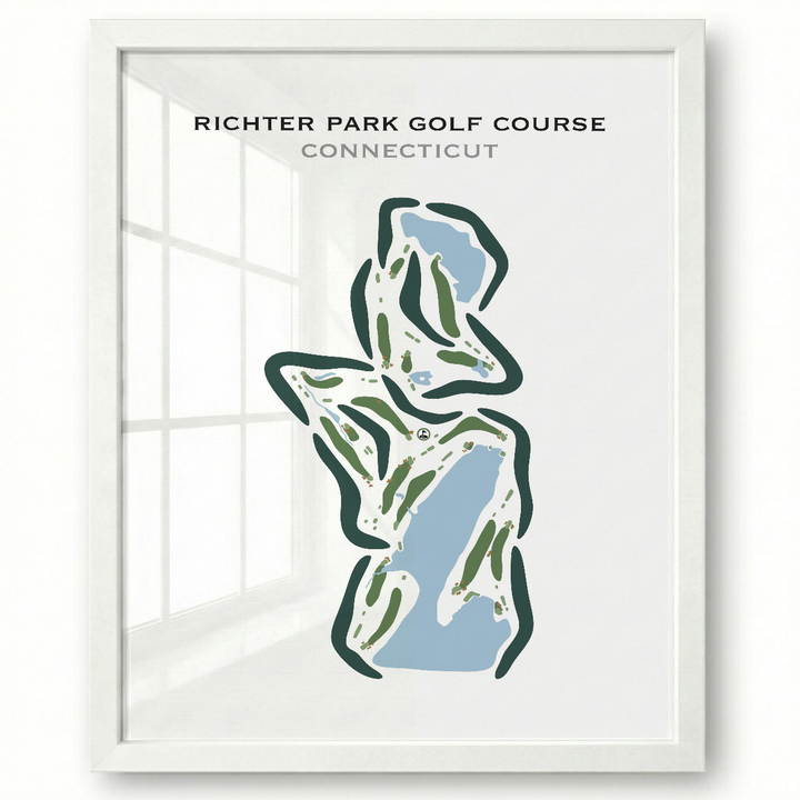 Richter Park Golf Course, Connecticut - Printed Golf Courses