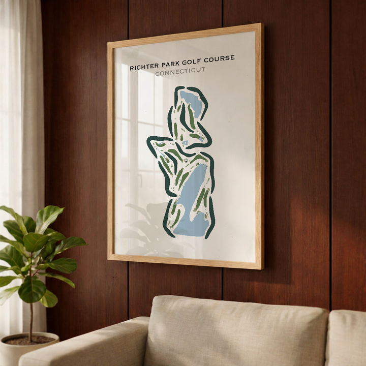 Richter Park Golf Course, Connecticut - Printed Golf Courses