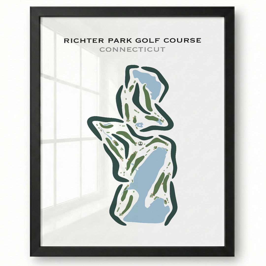 Richter Park Golf Course, Connecticut - Printed Golf Courses