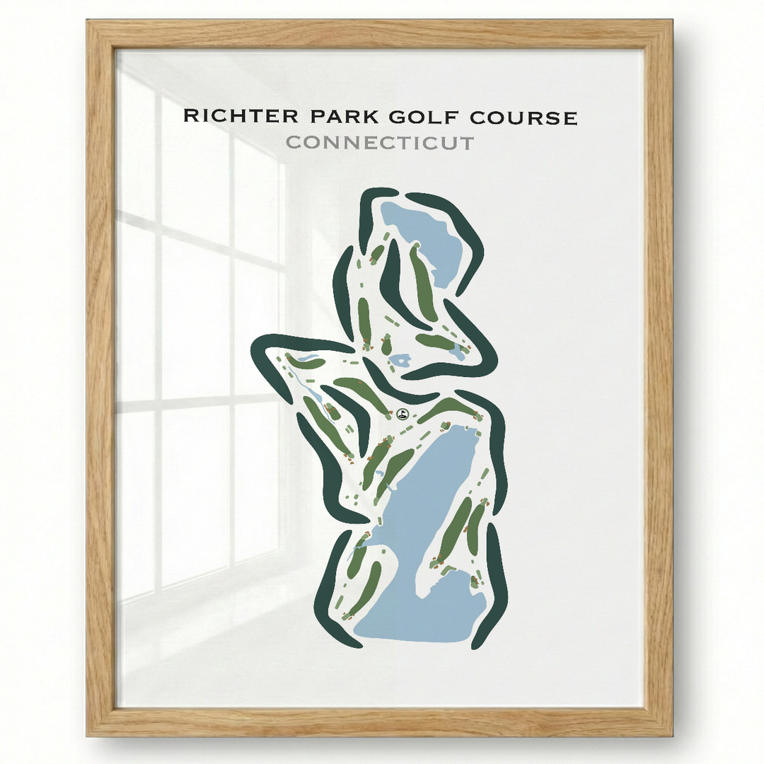 Richter Park Golf Course, Connecticut - Printed Golf Courses