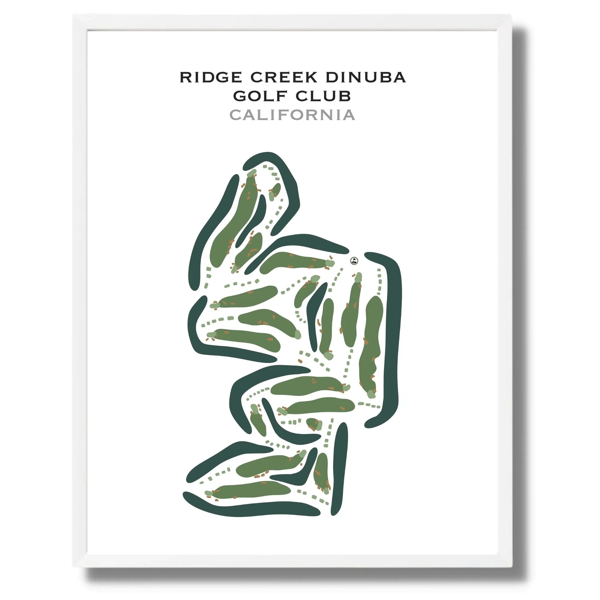 Buy the best printed golf course Ridge Creek Dinuba Golf Club