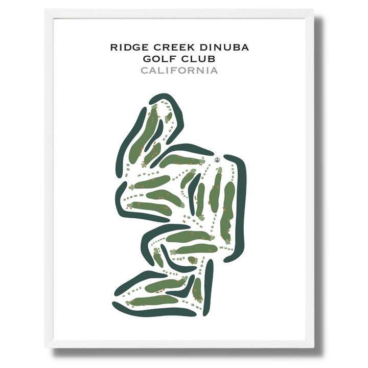 Ridge Creek Dinuba Golf Club, California - Printed Golf Courses