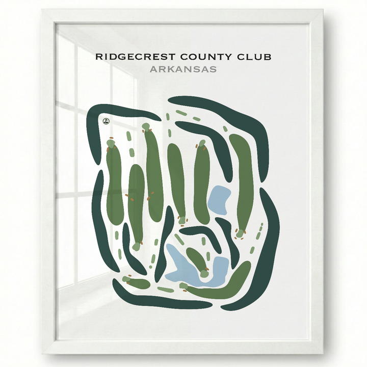 Ridgecrest Country Club, Arkansas - Printed Golf Courses