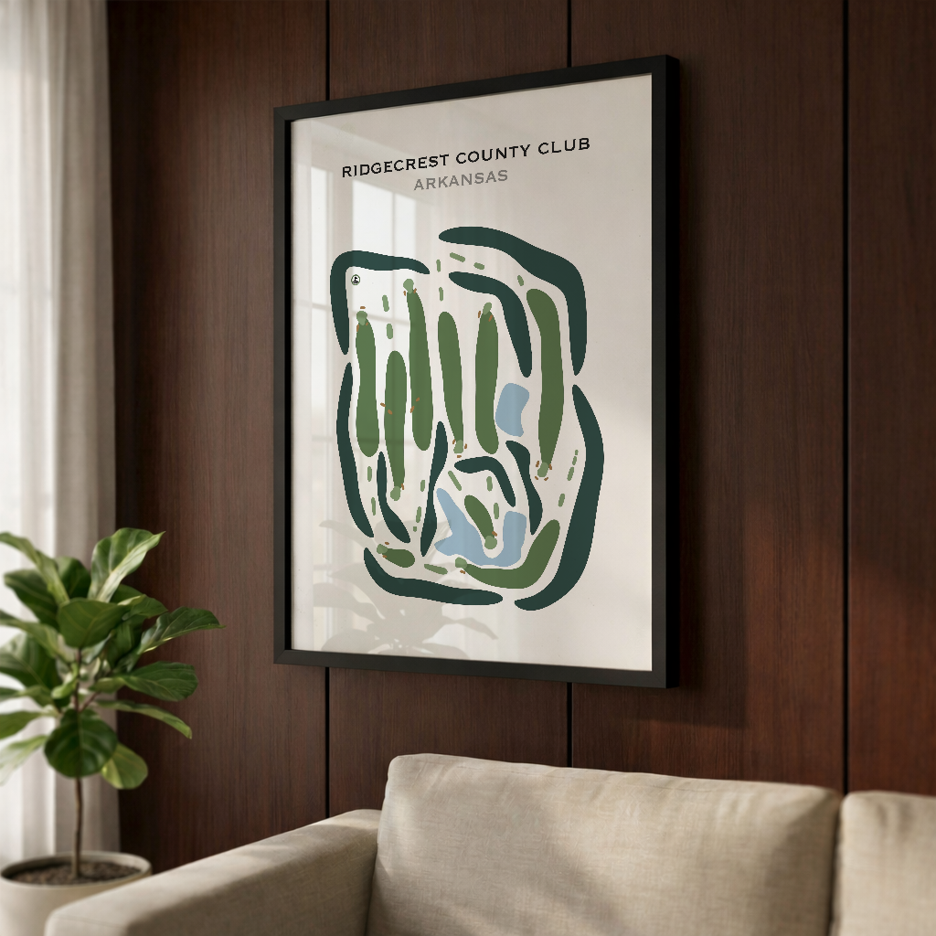 Ridgecrest Country Club, Arkansas - Printed Golf Courses