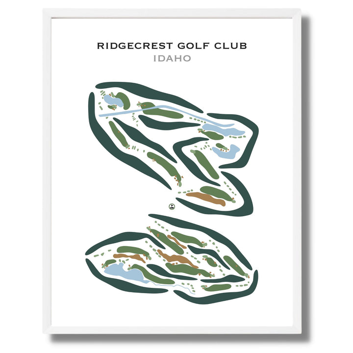 Ridgecrest Golf Club, Idaho - Printed Golf Courses