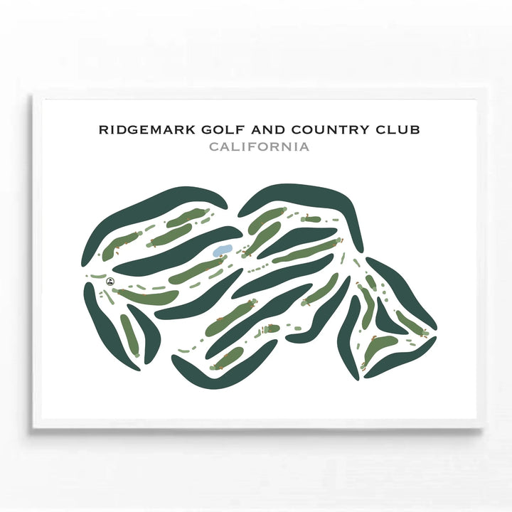 Ridgemark Golf and Country Club, California - Printed Golf Courses