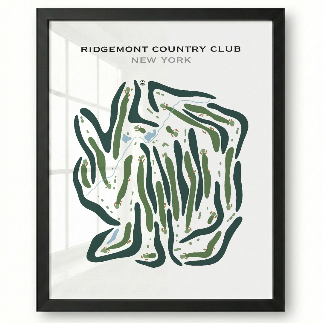 Ridgemont Country Club, New York - Printed Golf Courses