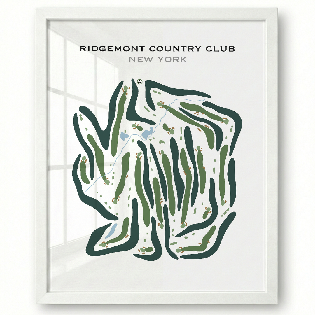 Ridgemont Country Club, New York - Printed Golf Courses