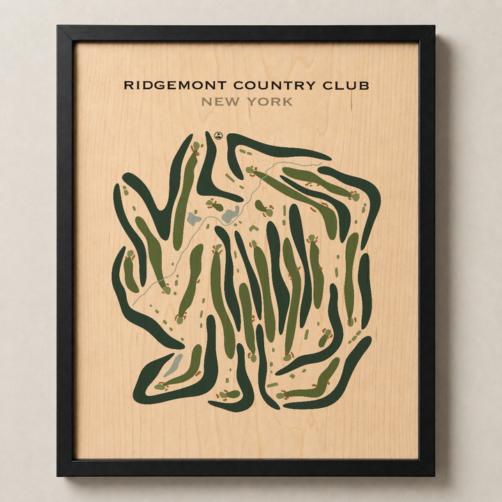 Ridgemont Country Club, New York - Printed Golf Courses