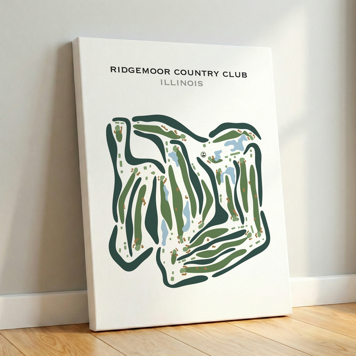 Ridgemoor Country Club, Illinois - Printed Golf Courses