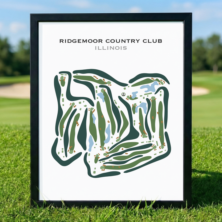 Ridgemoor Country Club, Illinois - Printed Golf Courses