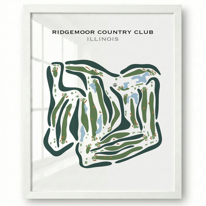 Ridgemoor Country Club, Illinois - Printed Golf Courses