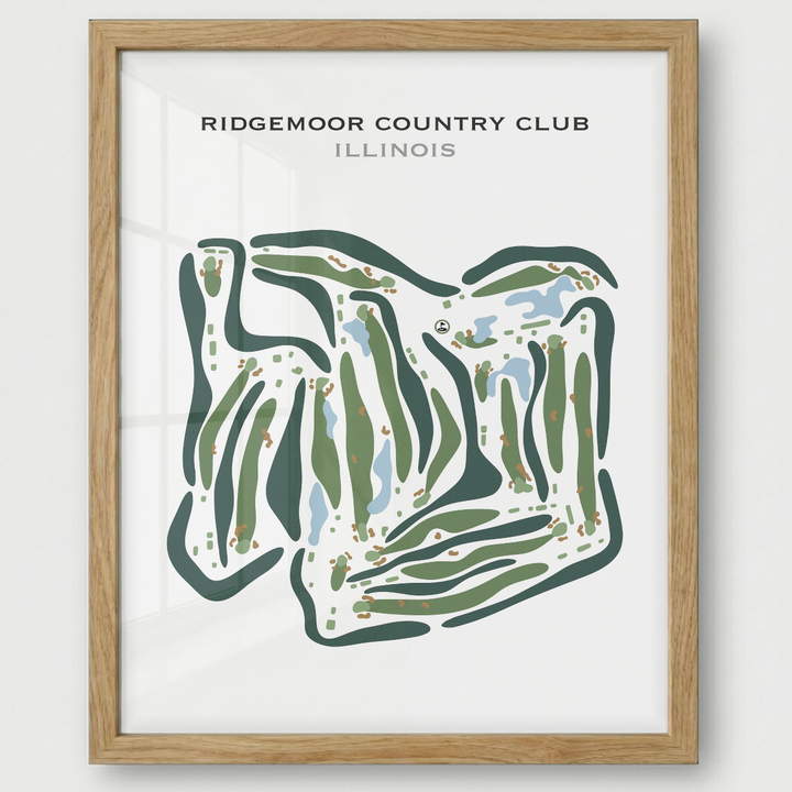 Ridgemoor Country Club, Illinois - Printed Golf Courses