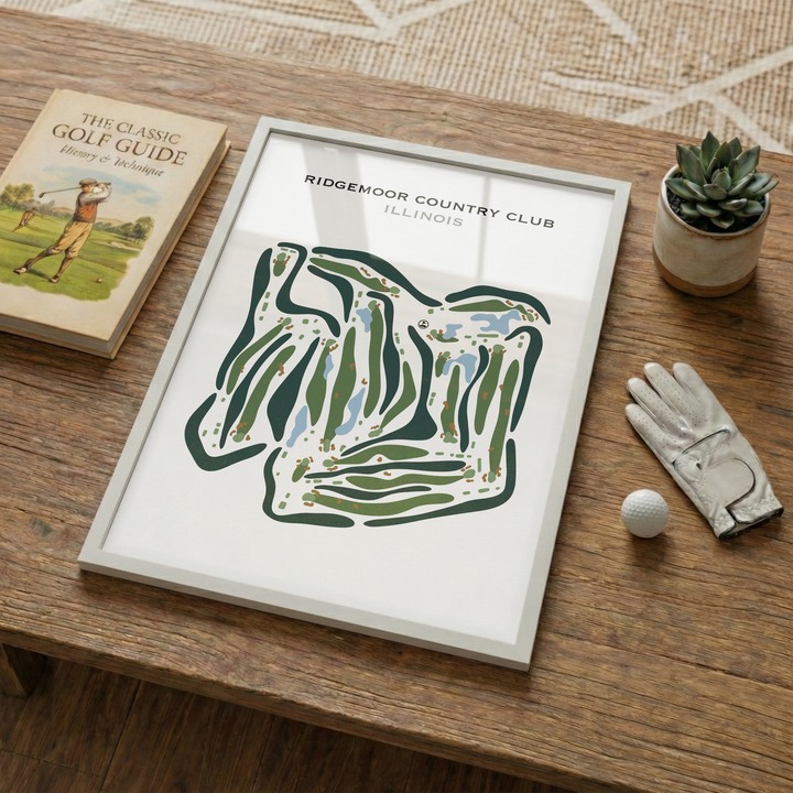 Ridgemoor Country Club, Illinois - Printed Golf Courses