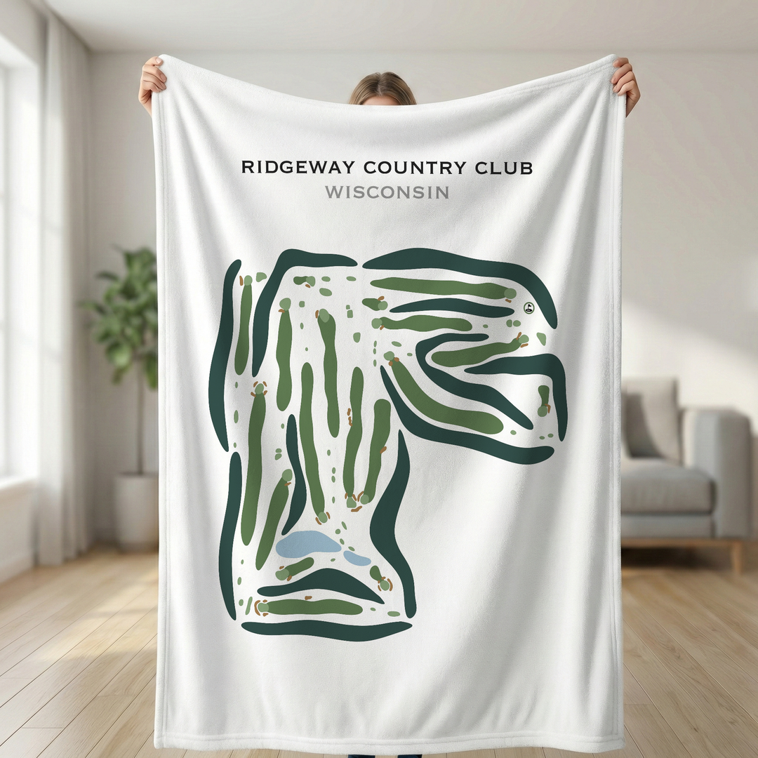 Ridgeway Country Club, Neenah, Wisconsin - Printed Golf Courses