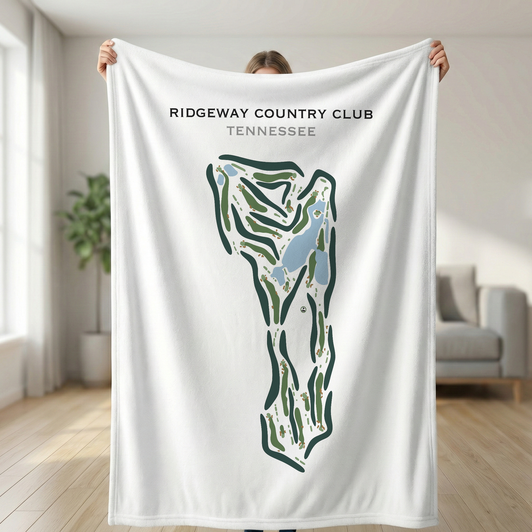 Ridgeway Country Club, Tennessee - Printed Golf Course