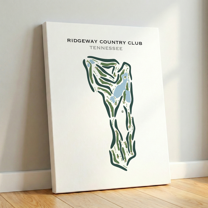 Ridgeway Country Club, Tennessee - Printed Golf Course