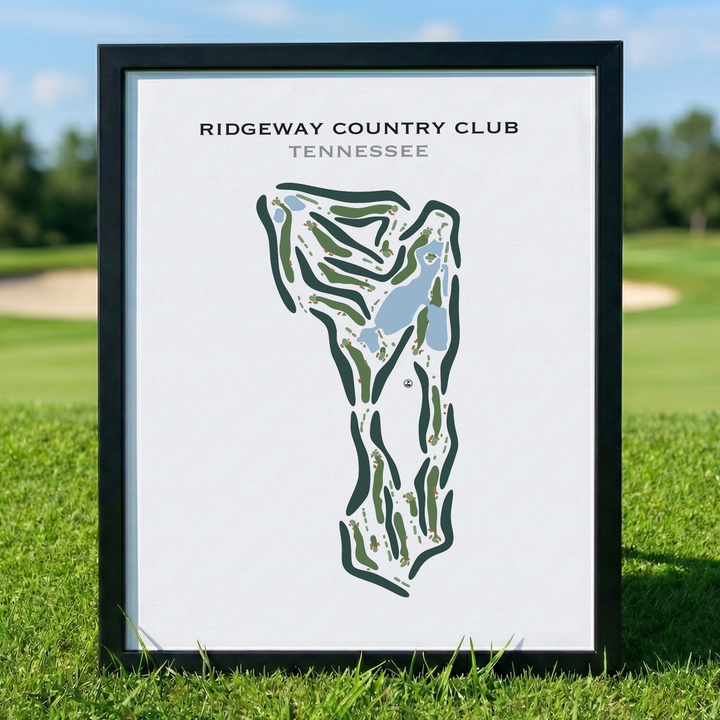 Ridgeway Country Club, Tennessee - Printed Golf Course