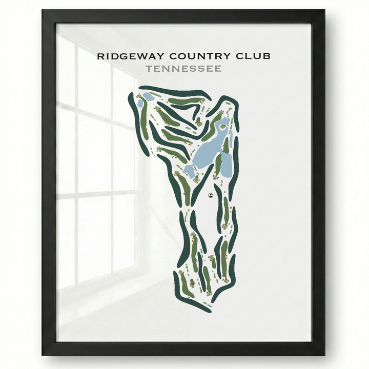 Ridgeway Country Club, Tennessee - Printed Golf Course