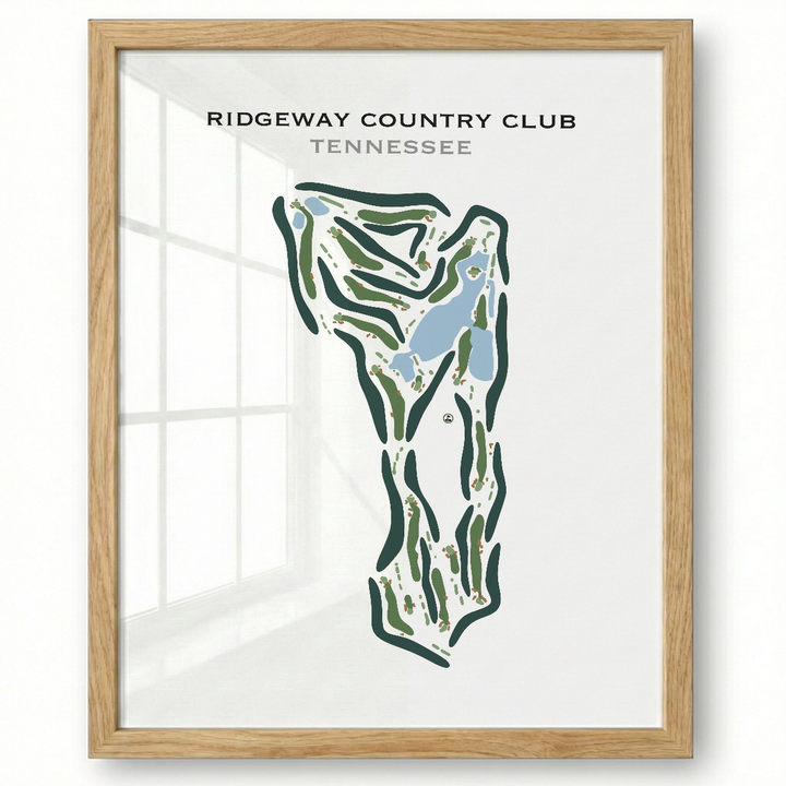 Ridgeway Country Club, Tennessee - Printed Golf Course