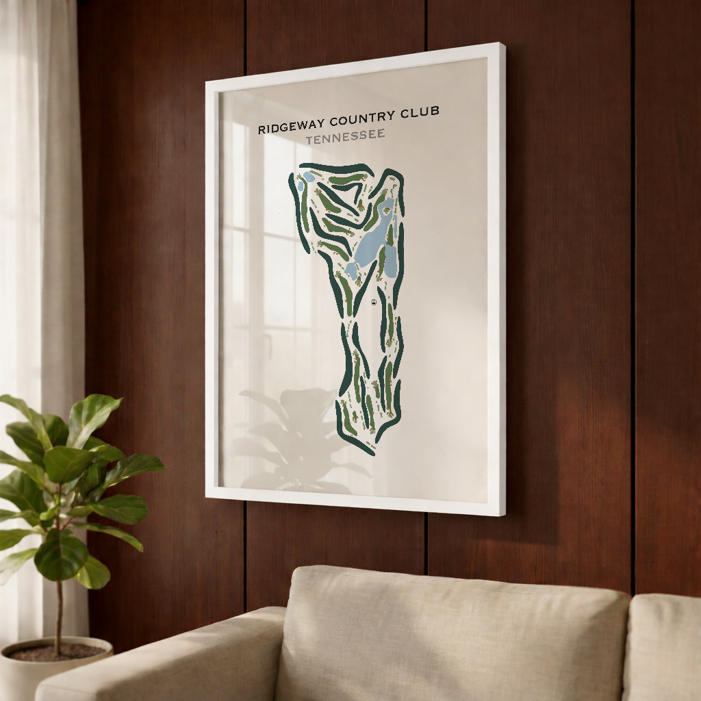 Ridgeway Country Club, Tennessee - Printed Golf Course