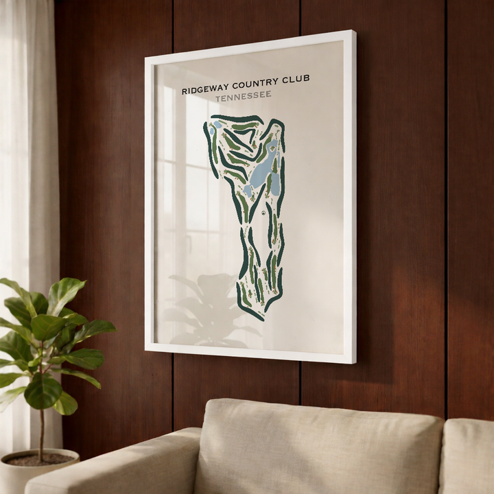 Ridgeway Country Club, Tennessee - Printed Golf Course