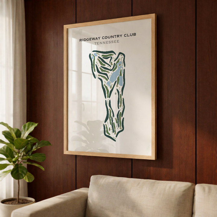 Ridgeway Country Club, Tennessee - Printed Golf Course