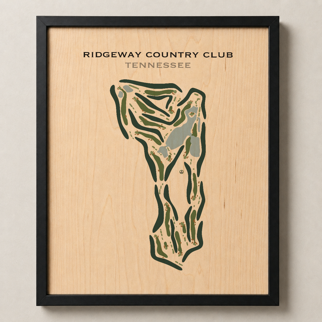 Ridgeway Country Club, Tennessee - Printed Golf Course