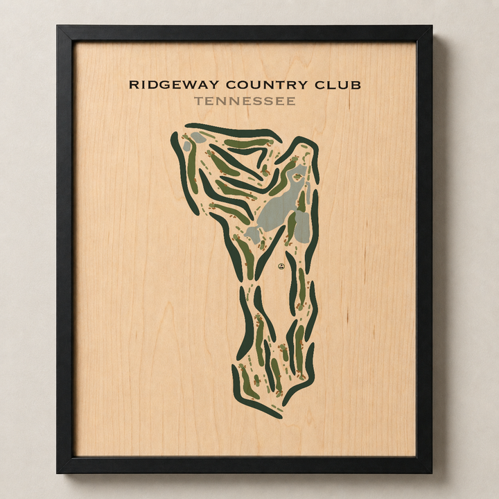 Ridgeway Country Club, Tennessee - Printed Golf Course