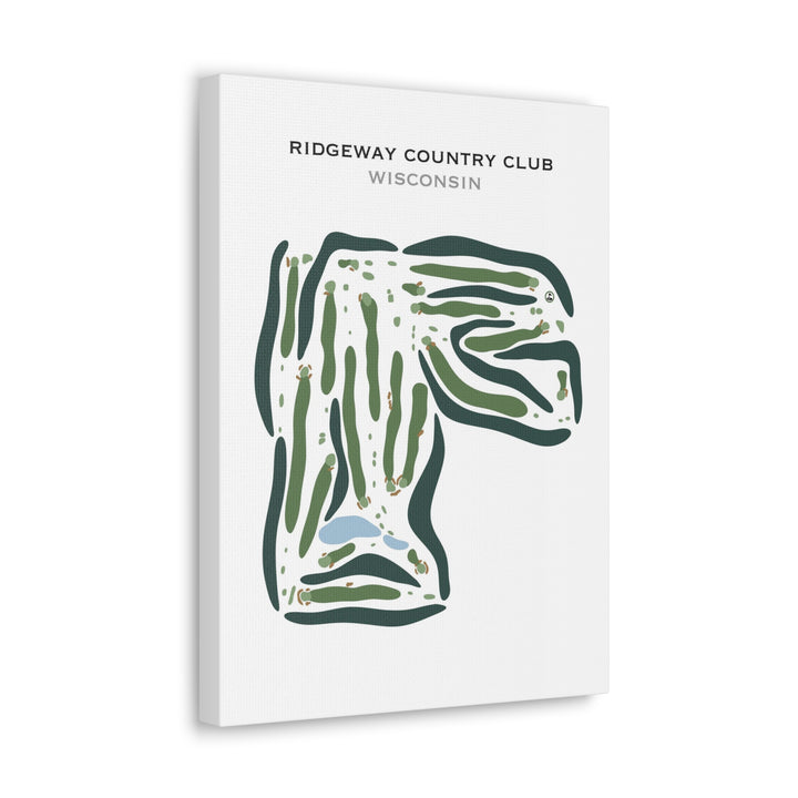 Ridgeway Country Club, Neenah, Wisconsin - Printed Golf Courses